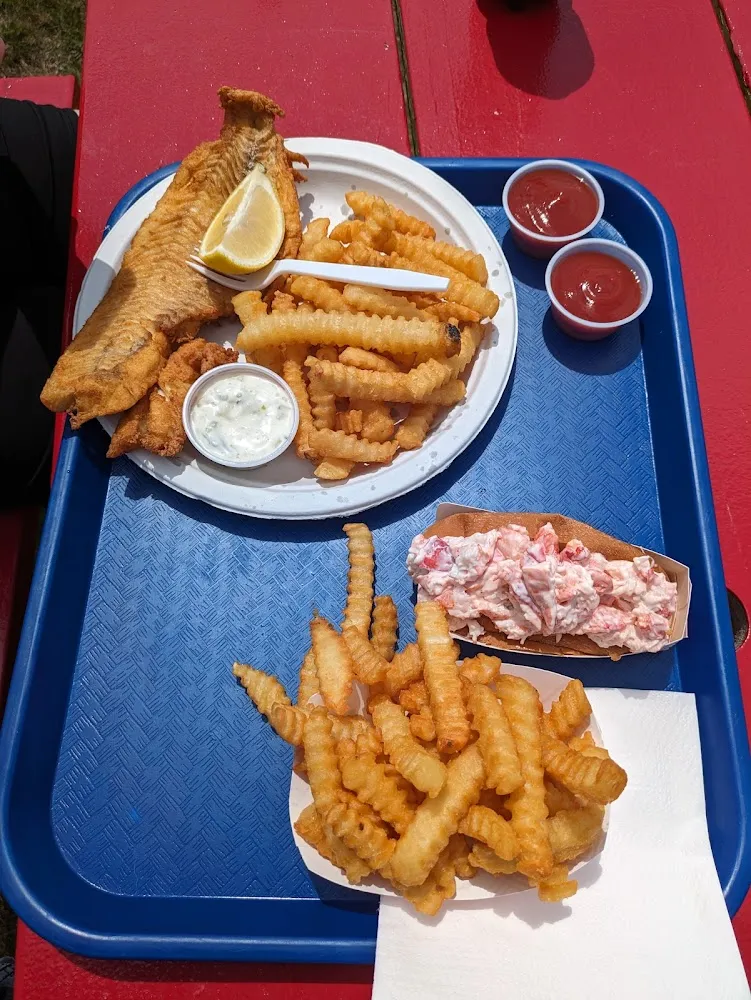Fish and Chips and Onion Rings & a Lobster Roll